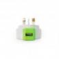Preview: Diamond Shape 2.1Amp UNIVERSAL Single USB Adapter